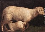 Jacopo Bassano Sheep and Lamb painting